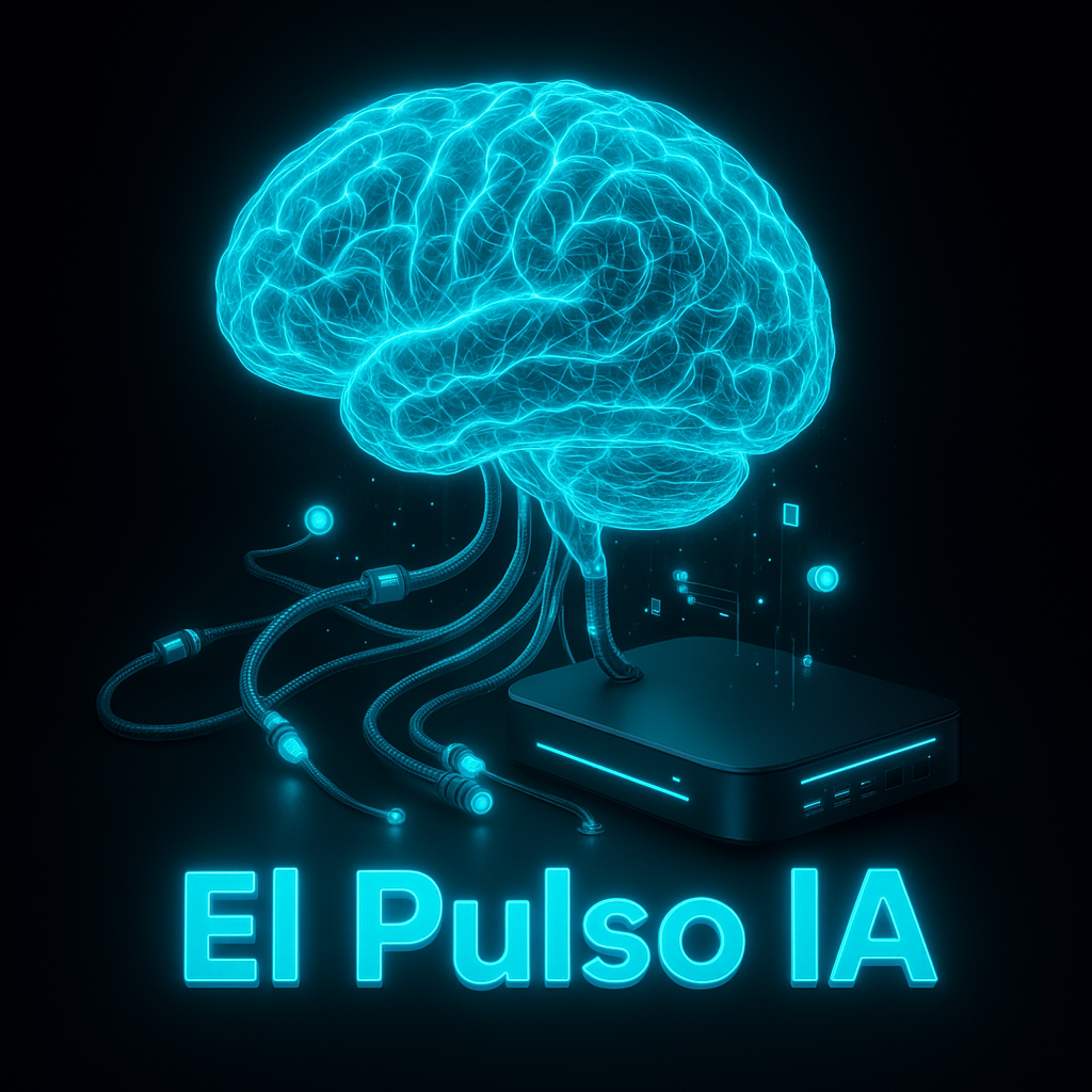El Pulso IA - Logo fondo negro puro